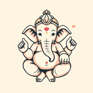 Adorable Ganesha Tattoo