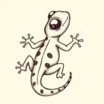 Adorable Gecko Tattoo