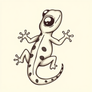 Adorable Gecko Tattoo
