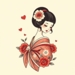 Adorable Geisha Tattoo
