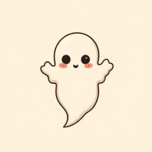 Adorable Ghost Tattoo