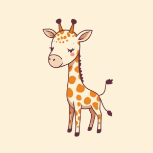 Adorable Giraffe Tattoo