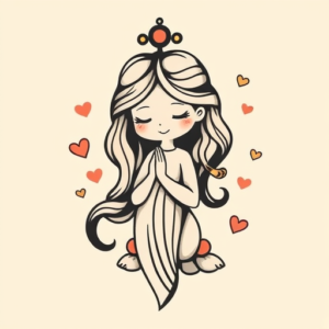 Adorable Goddess Tattoo