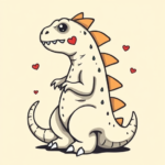 Adorable Godzilla Tattoo