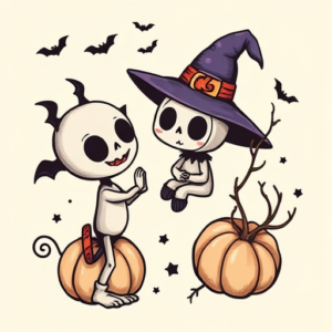 Adorable Halloween Tattoo