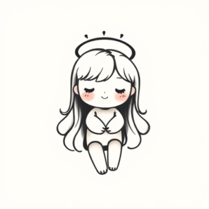 Adorable Halo Tattoo