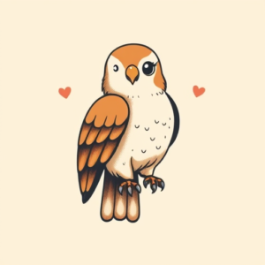 Adorable Hawk Tattoo