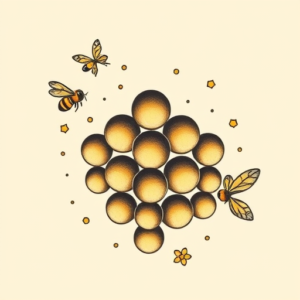 Adorable Honeycomb Tattoo