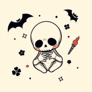 Adorable Horror Tattoo