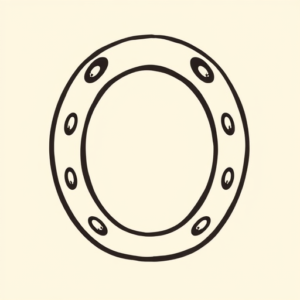 Adorable Horseshoe Tattoo