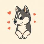 Adorable Husky Tattoo