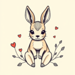 Adorable Jackalope Tattoo