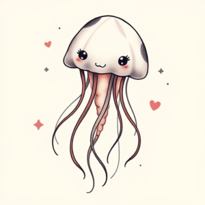 Adorable Jellyfish Tattoo