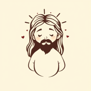 Adorable Jesus Tattoo
