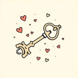Adorable Key Tattoo