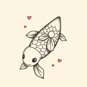 Adorable Koi Tattoo