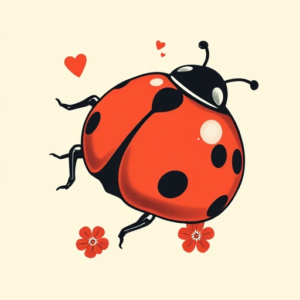 Adorable Ladybug Tattoo