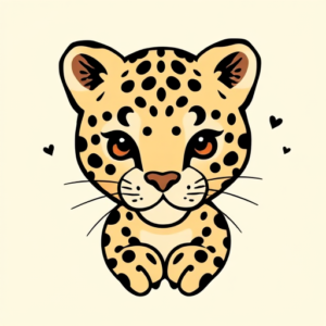 Adorable Leopard Tattoo