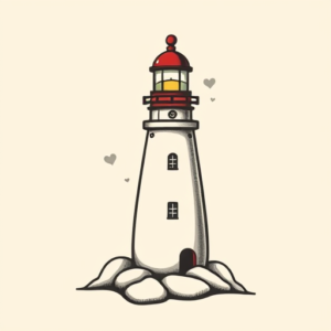 Adorable Lighthouse Tattoo