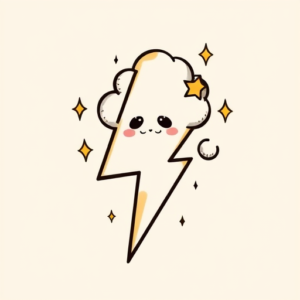 Adorable Lightning Tattoo