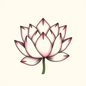 Adorable Lotus Tattoo