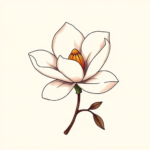 Adorable Magnolia Tattoo