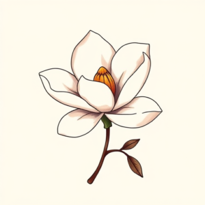 Adorable Magnolia Tattoo