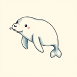 Adorable Manatee Tattoo
