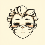 Adorable Mask Tattoo