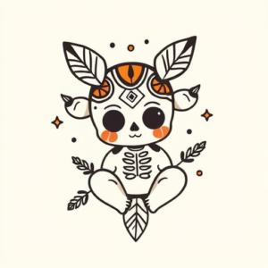 Adorable Mictlantecuhtli Tattoo