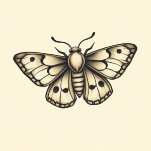 Adorable Moth Tattoo