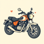 Adorable Motorcycle Tattoo