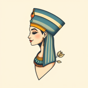 Adorable Nefertiti Tattoo