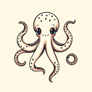 Adorable Octopus Tattoo
