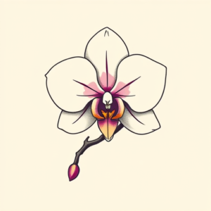 Adorable Orchid Tattoo