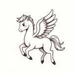 Adorable Pegasus Tattoo