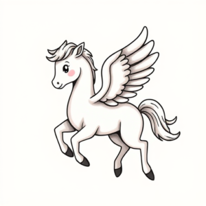 Adorable Pegasus Tattoo
