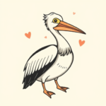 Adorable Pelican Tattoo