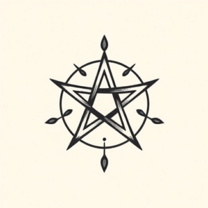 Adorable Pentagram Tattoo