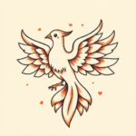 Adorable Phoenix Tattoo