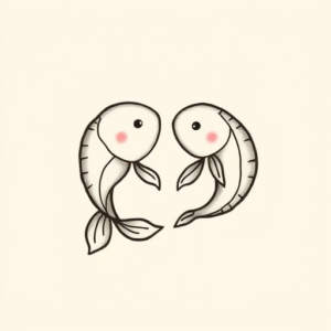 Adorable Pisces Tattoo