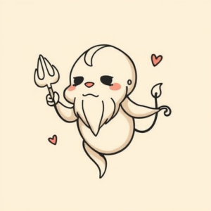 Adorable Poseidon Tattoo