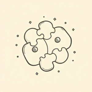 Adorable Puzzle Tattoo