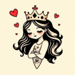 Adorable Queen Tattoo