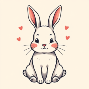 Adorable Rabbit Tattoo