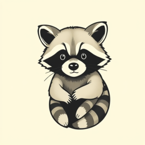 Adorable Raccoon Tattoo