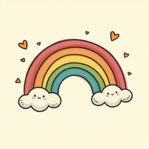 Adorable Rainbow Tattoo
