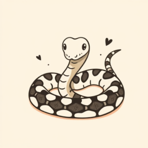 Adorable Rattlesnake Tattoo
