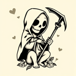 Adorable Reaper Tattoo
