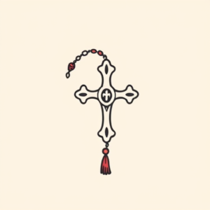 Adorable Rosary Tattoo